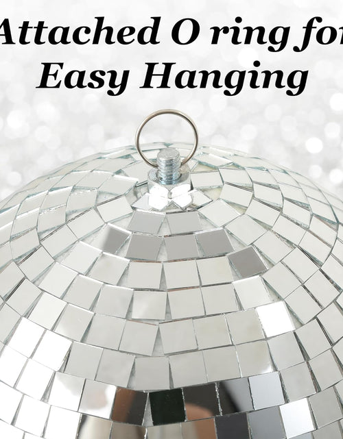 Load image into Gallery viewer, 8" Disco Light Mirror Ball with Hanging Ring
