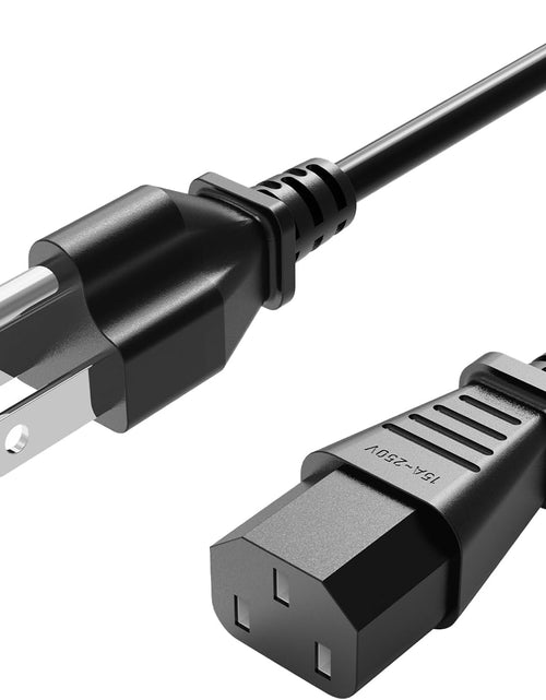 Load image into Gallery viewer, 3 Prong AC Power Cord Cable Replacement for Electronics, TV, Computer, Printer, Radio, Monitor, Samsung, Dell, Vizio, LG, Asus, Laptop and More (10FT)
