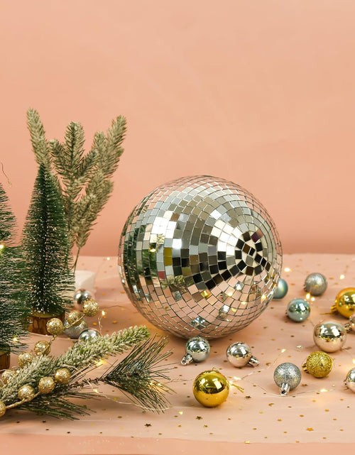 Load image into Gallery viewer, 8" Disco Light Mirror Ball with Hanging Ring

