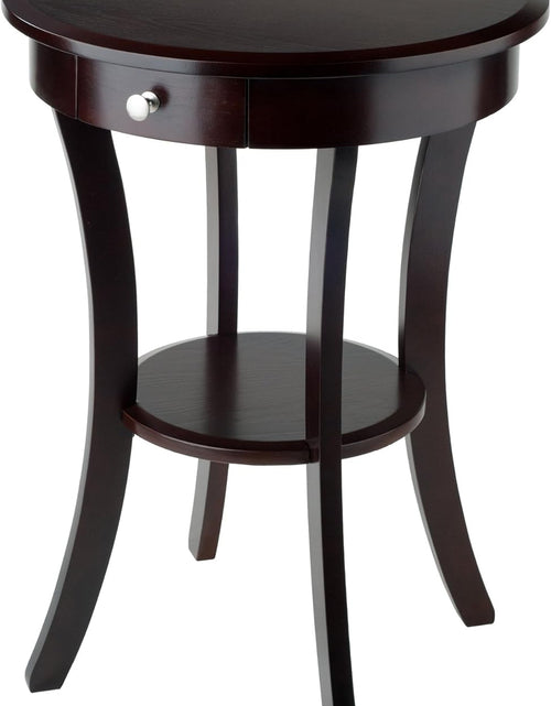 Load image into Gallery viewer, Wood Sasha Accent Table, Cappuccino(Color May Slightly Vary)
