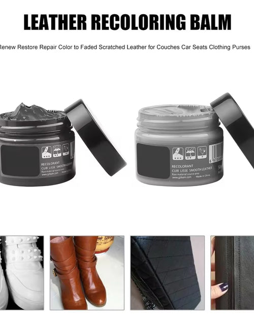 Load image into Gallery viewer, Car Leather Repair Kit Liquid Skin Recoloring Balm No Heat Repair Tool Auto Seat Holes Scratch Cracks Rips Restoration Set Shoes
