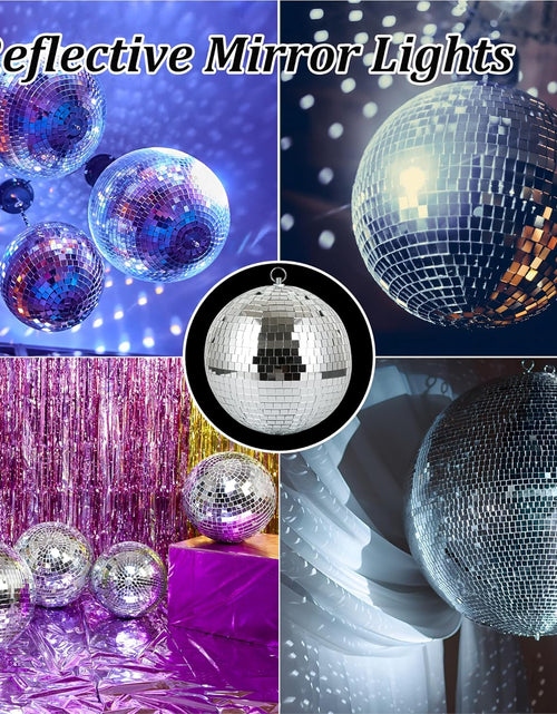 Load image into Gallery viewer, 8" Disco Light Mirror Ball with Hanging Ring
