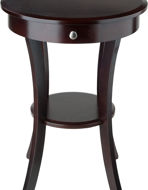 Load image into Gallery viewer, Wood Sasha Accent Table, Cappuccino(Color May Slightly Vary)

