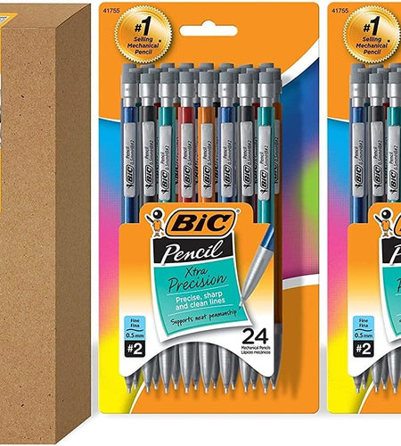 Xtra-Precision Mechanical Pencil, Metallic Barrel, Fine Point (0.5Mm), 48-Count