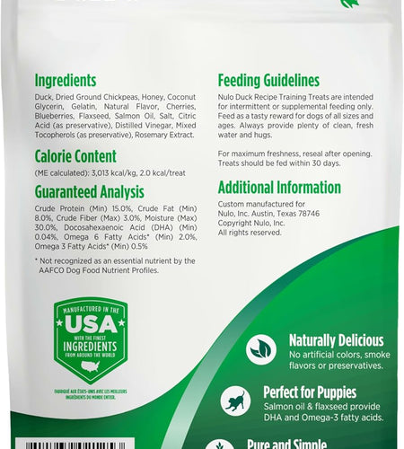 Freestyle Trainers Dog Treats: Grain Free Dog Training Treats - Healthy Low Calorie Treat Reward for Adult and Puppy Dogs - Gluten Free Dog Treat for Any Size or Breed - Duck Recipe - 4 Oz Bag