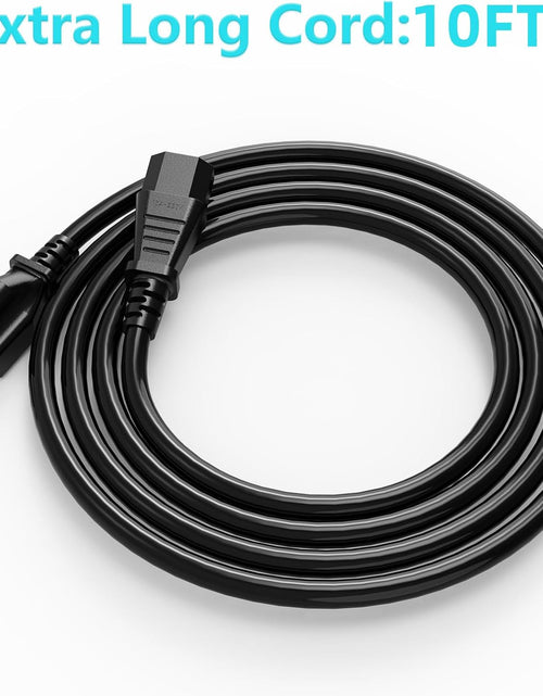 Load image into Gallery viewer, 3 Prong AC Power Cord Cable Replacement for Electronics, TV, Computer, Printer, Radio, Monitor, Samsung, Dell, Vizio, LG, Asus, Laptop and More (10FT)
