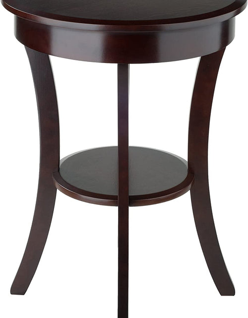 Load image into Gallery viewer, Wood Sasha Accent Table, Cappuccino(Color May Slightly Vary)
