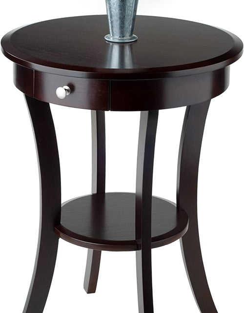Load image into Gallery viewer, Wood Sasha Accent Table, Cappuccino(Color May Slightly Vary)

