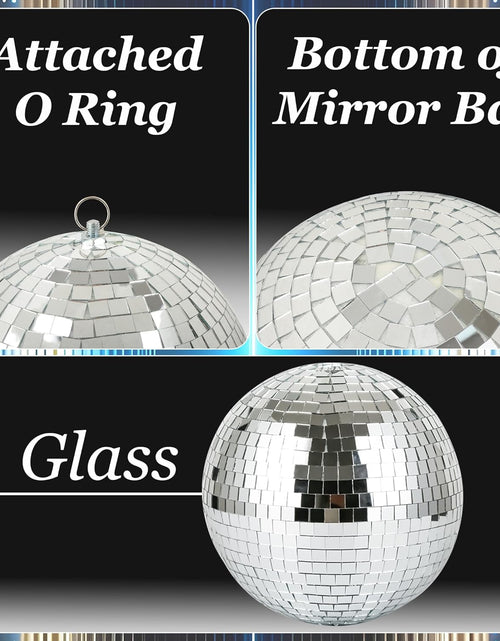 Load image into Gallery viewer, 8" Disco Light Mirror Ball with Hanging Ring
